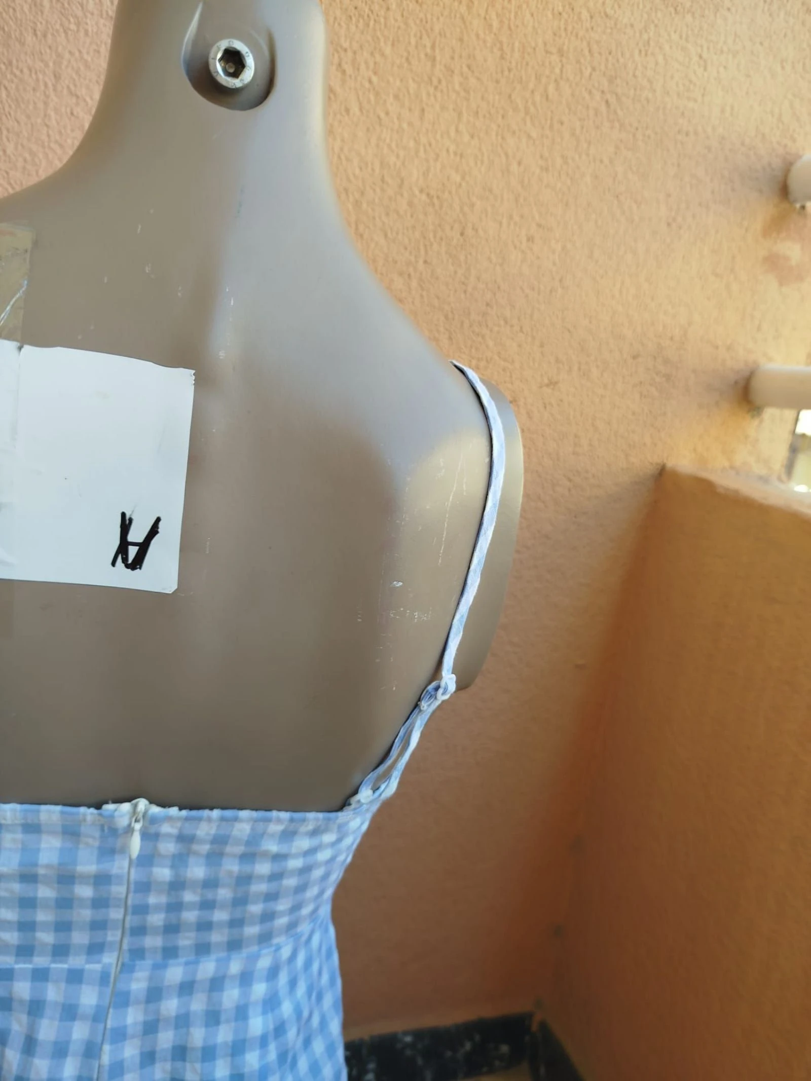 Saia de um único peça xadrez tamanho xs local 🍉 – photo 3
